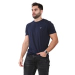 Gant Mens T-Shirts - Blue Cotton - Size Medium