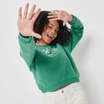 LH - sweat avec col rond vert femme