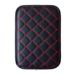 BYWWANG Housses de Coussin d'accoudoir de Voiture Console Centrale Universelle accoudoirs de siège Automatique Coussins de boîte Coussin de Rangement d'accoudoir Noir