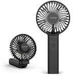 Funme Hand held Fan Rechargeable Powerful Fan Strong Wind Quiet Portable [Washable/Low Battery Reminder/One Touch Power Off] 4 Speed Foldable Lightweight USB Desk Cooling Fan for Travel Home Outdoor…