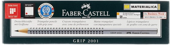 Faber-Castell Blacklead Pencil GRIP 2001 - 2B Pack Of 12 1 count (Pack of 12) 2B