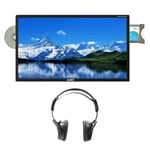 PACK ALDEN TV LED 22" 55cm SATMATIC AIO pour parabole automatique + Casque avec émetteur Infra-rouge