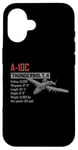 Coque pour iPhone 16 Avion américain A-10C Thunderbolt II