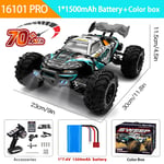 70 0r 50KM/H 4WD RC Car with LED Remote Control High Speed 4X4 Truck Kids Toys