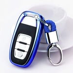 For Audi A1 A3 A4 A5 A6 A7 A8 Quattro Q3 Q5 Q7 2009 2010 2011 2012 2013 2014 2015, Car TPU Remote Smart Key Cover Fob Case Shell