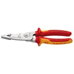 KNIPEX 13192 13 76 200 ME Wire Stripper Metric Version Insulated with Multi-Component Grips, VDE-Tested Chrome-Plated 200mm