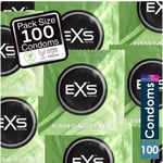 100 x Exs Ribbed Dotted Flared Condoms | Vegan  |  Orgasmic Stimulation Condoms