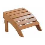 Repose-pied Confortable pour Fauteuil Bas de Jardin Effet Bois Clair Résitant pour Jardin ou Terrasse Style Rustique et Campagne Beliani