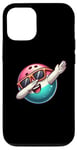 Coque pour iPhone 12/12 Pro Bowling Ball Dabbing Sunglasses Bowler Player Kids Boys Men