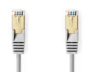 Verkkokaapeli Nedis RJ45 M - RJ45 M, 10m, harmaa, Cat5e