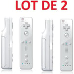 2 X Télécommande Wiimote pour Nintendo Wii et Wii U - Blanc - Straße Game ®