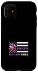 Coque pour iPhone 11 Purple Up Drapeau militaire pour enfant Licorne