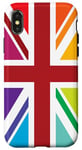 iPhone X/XS Rainbow Colors, United Kingdom The Union Jack Flag Case