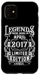 Coque pour iPhone 11 Anniversaire Avril 2017 Édition Limitée Cadeau Utilisé April