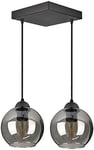 FKL DESIGN Home Deco Plafonnier à suspension - Lampe murale - Lampe de table - Boule - Noir - Gris - Blanc - Série N100 - Différentes variantes (AZ2)