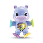 VTech - Théo, Mon Hippo Pirouette, Hochet à Ventouses pour Table et Chaise Haute, Jouet d'Éveil Interactif et Musical, Cadeau de Naissance Bébé Dès 3 Mois - Contenu en Français