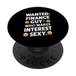 Homme dans Finance Finance Rencontre un expert financier PopSockets PopGrip Interchangeable