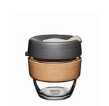 KeepCup Tasse à café réutilisable – Infusion en verre trempé et liège naturel, S 227 ml – Presse