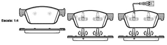 Bromsbelägg Remsa - VW - T6 transporter, T5 transporter, T5 transporter 4-motion