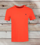 Polo Ralph Lauren Classic Fit T Shirt Tee Size Medium Orange Crew Neck