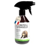 RepellShield® Repulsif Anti Fouine + Anti Rongeur - 250ml - Menthe Poivrée Ultra Concentrée - Non Tachant - Longue Durée - Éloigne les Animaux Nuisibles - Repulsif Anti Martre pour Voiture et Maison