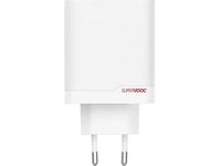 Oneplus Supervooc - Strømadapter - Dobbelporter - 120 Watt - 7.3 A - Supervooc, Vooc, Quick Charge, Pd/Pps - 2 Utgangskontakter (Usb, 24 Pin Usb-C)