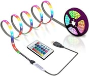 2M LED Strip Lights 5050 RGB Colour Changing Tape Cabinet Kitchen TV Waterproof