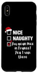 Coque pour iPhone XS Max Nice Naughty You Mean Nice In France - Père Noël amusant