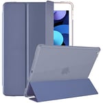 GrimClub Étui de Protection pour iPad 2019 2020 2021 10,2" avec Fente pour Stylo et Stylet Violet