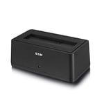 SSK USB 3.0 to SATA External Hard Drive Docking Station Enclosure Adapter for 2.5 & 3.5 Inch HDD SSD SATA, Super Speed up to 5Gbps, Support UASP no Drivers Needed(20TB Supports)