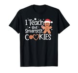 I Teach The Smartest Cookies Christmas Gingerbread Kids Boys T-Shirt