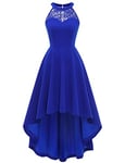 Bbonlinedress Robe Baptême Demoiselle d'honneur Femme Longue de Cocktail Soirée Mariage Invité Bal de Promo Anniversaire Pin Up Royalblue XL