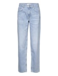 Mango Light-Wash Loose-Fit Jeans Blå