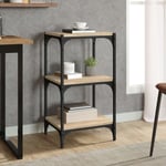 Maison Chic - Bibliothèque, Etagère à livres, Meuble de Rangement Chêne Sonoma 40x33x70,5 cm Bois d'ingénierie acier MaisonChic