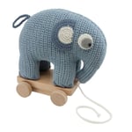 Sebra Virkad Dragleksak Elefant Fanto Powder blue