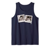 Stan Laurel & Oliver Hardy Retro B&W Photo Tank Top