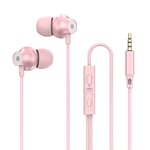 OLAF Type-C/3.5mm Casque Filaire In-Ear Écouteur Avec Micro Écouteurs Sport Casque Gamer Pour Smart Phones Xiaomi Huawei Écouteurs-Rose-3.5mm