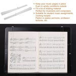 1 Pair Of Music Stand Page Holder Clear Acrylic Piano Book Clip Musical Inst TOU