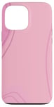 Coque pour iPhone 13 Pro Max Art minimaliste couleur crème neutre rose clair