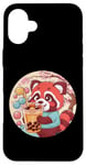 Coque pour iPhone 16 Plus Roter Kawaii Panda avec Bubble Tea