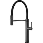 Kitchen Sink tap with a moovable spout from Smeg Universal - Black Stainless Steel - MID6DKX