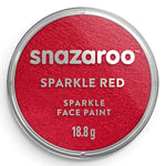 Snazaroo - Peinture Pour Visage et les Corps, Maquillage Pour Visage et Déguisement, Pour Enfants et Adults,Fard 18 ML, Couleur Rouge Nacre