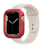 RhinoShield Coque Bumper Compatible avec Apple Watch Series 7 [41mm] CrashGuard NX - Protection Fine Personnalisable avec Technologie Absorption des Chocs - Rouge - Neuf