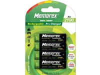 Memorex AA / R6 uppladdningsbart batteri 4 st.