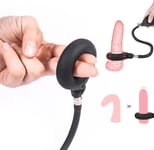 Male-Inflatable Penis Extender Stretcher Sleeve Penis Pump Enhancer Enlarge Ring