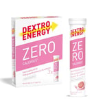 Dextro Energy Zero Calories Pink Grapefruit | Recovery and Hydration Electrolyte Drink | Zero Effervescent Tablets | with Caffeine I Vegan, 3 x 20