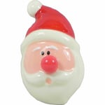 LED CHRISTMAS TREE DECORATION LIGHTS SANTA BAUBLE HANGING FLASHING NOSE