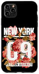 iPhone 11 Pro Max Floral New York City Graphic Tee Shirt, New York City Cool Case