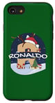 Coque pour iPhone SE (2020) / 7 / 8 Awesome Ronaldo Name w Santa Hat in Xmas Theme Christmas