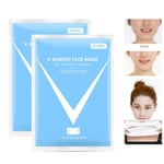 2X Nya Bloskin Lifting Mask Ansiktslyftningsmask Bloskin Hakmask V-linje Dubbelhaka Reducer Mask V-form Ansiktslyftningsmask